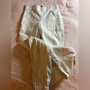SPANX Cream Elastic Waist Pants